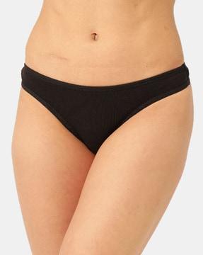 women pack of 3 thong panties with elasticated waistband