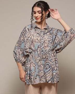 women paisely print regular fit top