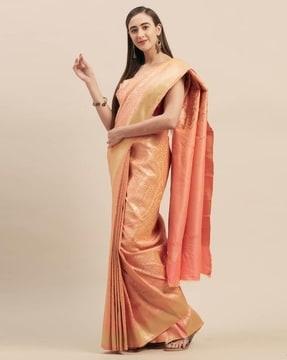 women paisley woven saree