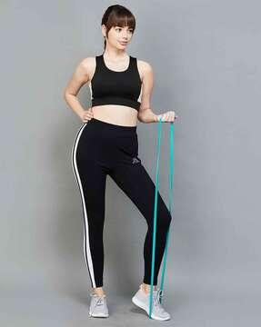 women panelled fitted track pants