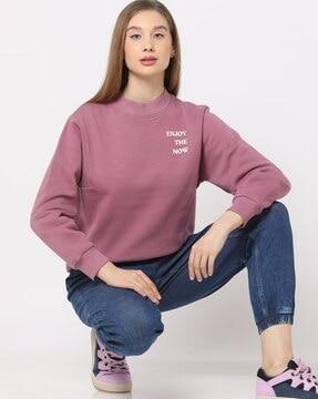 women panelled relaxed fit sweatshirt