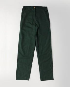 women pants with semi-elasticated waist