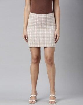 women patterned pencil  skirt