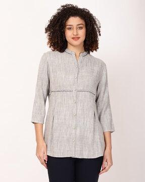 women patterned regular fit top