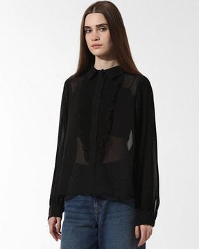 women patterned relaxed fit shirt