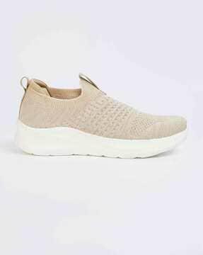 women patterned slip-on sports shoes