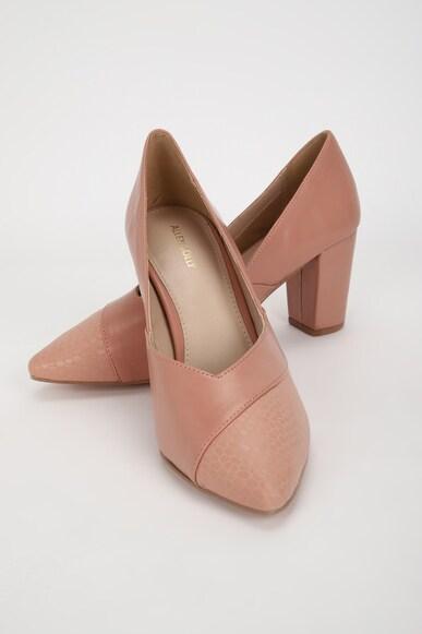 women peach casual heels