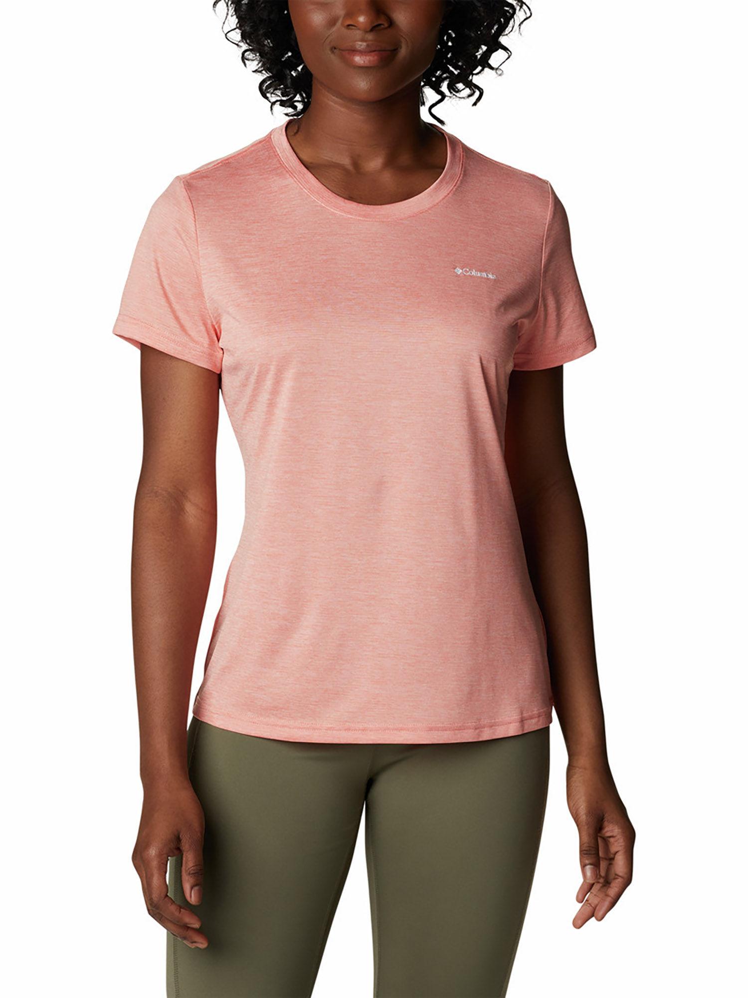 women peach hike short sleeve crew t-shirt