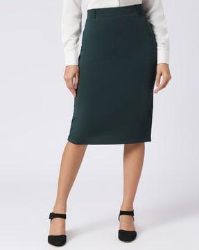 women pencil skirt with back slit