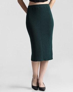 women pencil skirt with elasticated waist