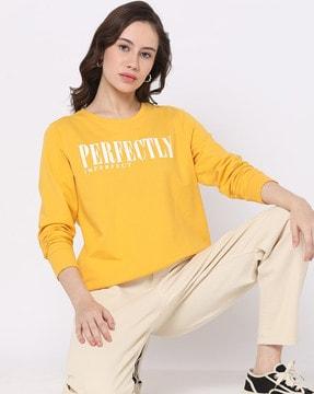 women perfectly printed sweatshirt