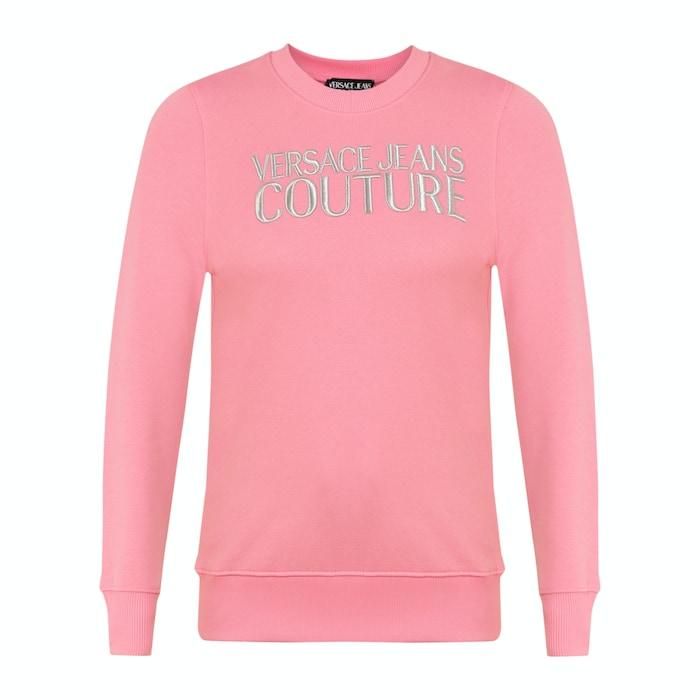 women pink bold vjc branding sweatshirt