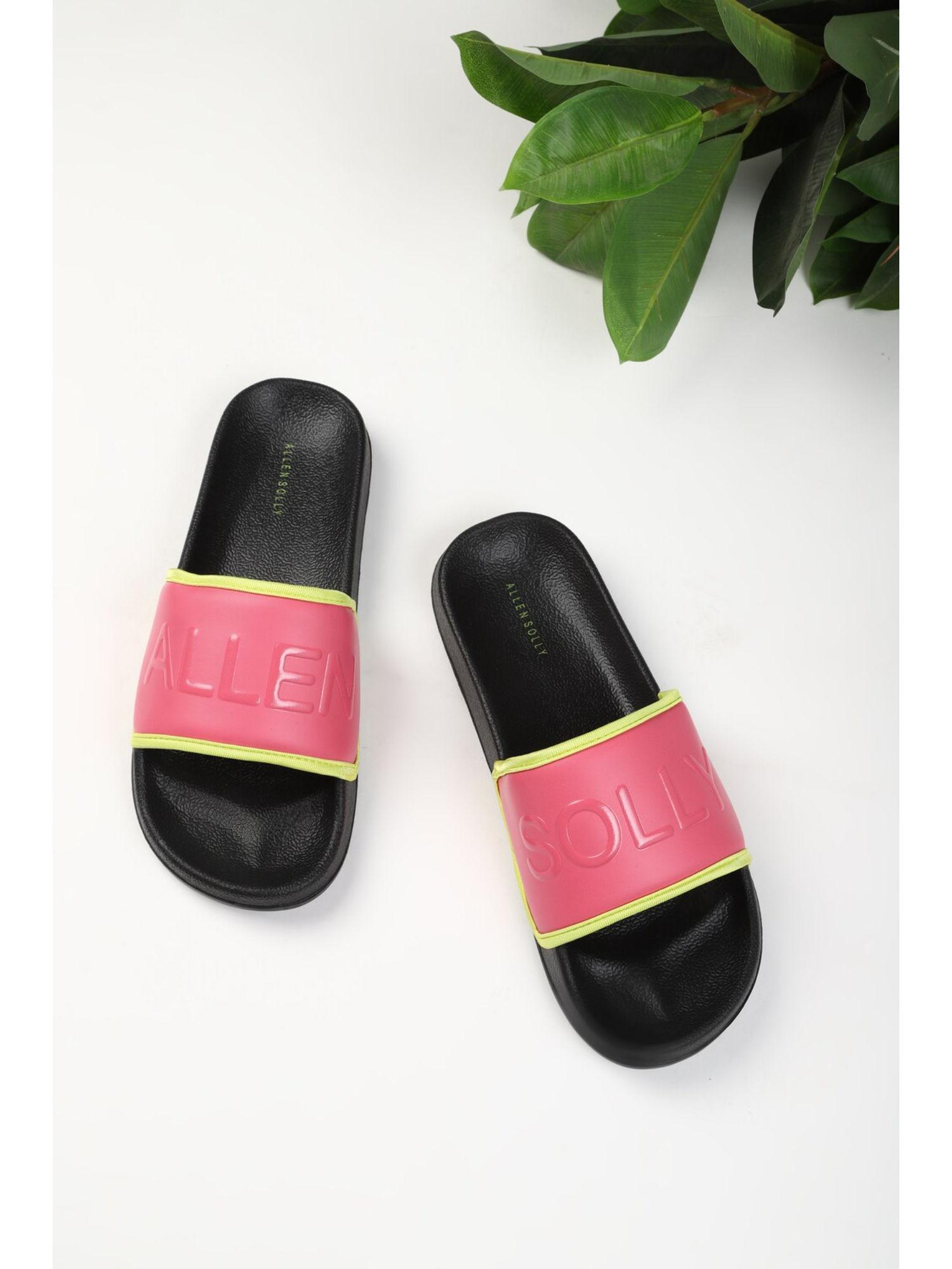 women pink casual sliders