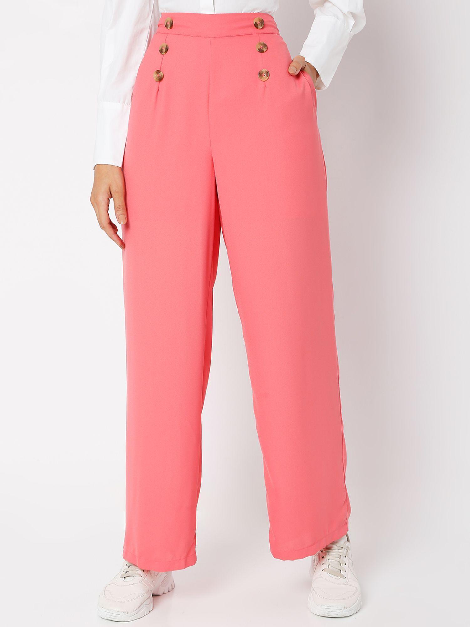 women pink trouser