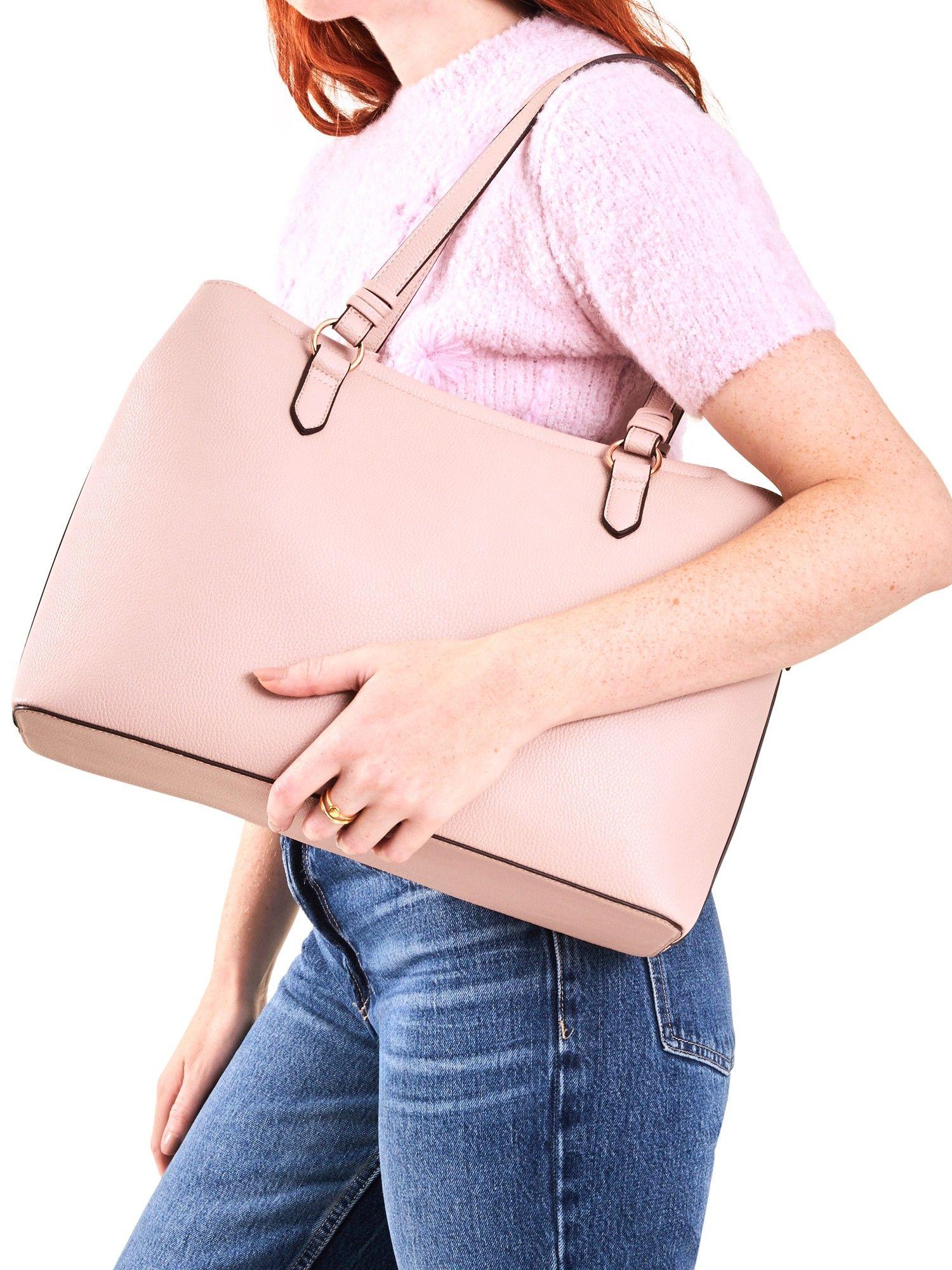 women pink work hand bag