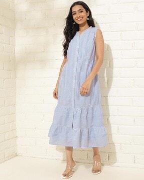 women pintuck tiered dress