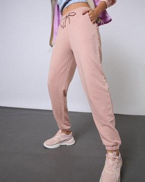 women placement print loose fit joggers