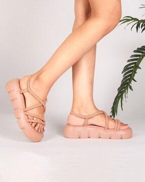 women platform heeled sandals