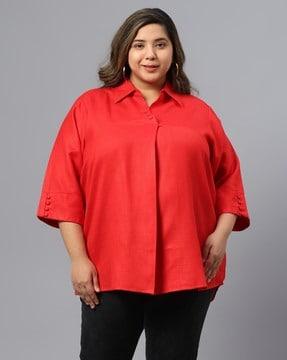 women pleated straight tunic