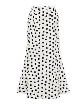 women polka-dot print a-line skirt