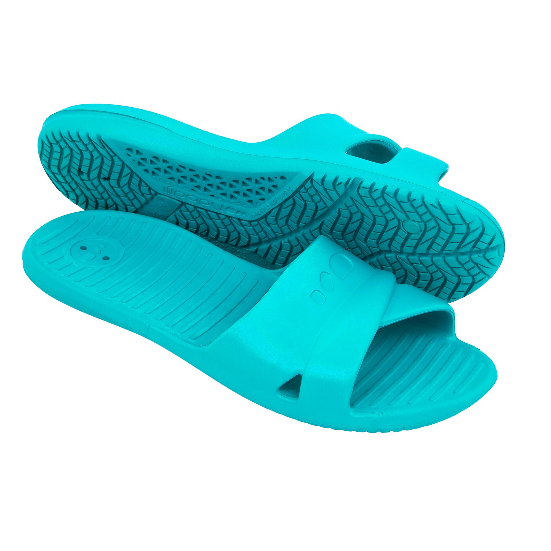 women pool sandals slap basic 100 sea blue