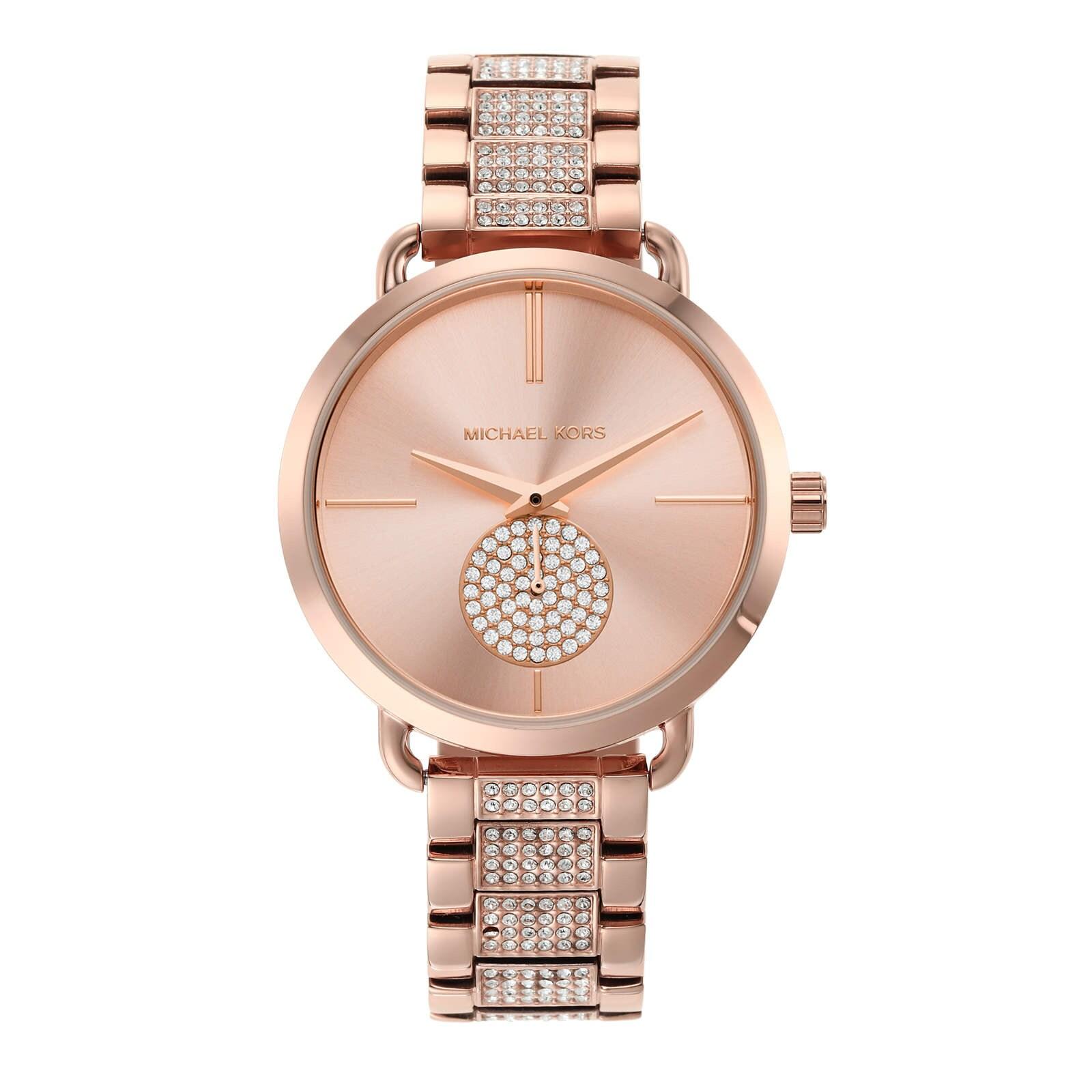 women portia rose gold watch mk4598