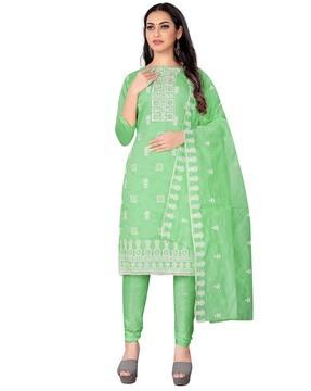 women printed 3-piece unstitched dress material