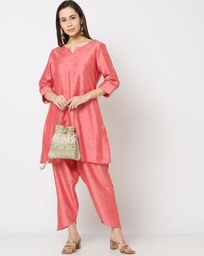 women printed a-line kurta