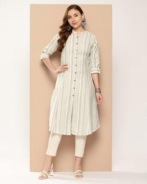 women printed a-line kurta