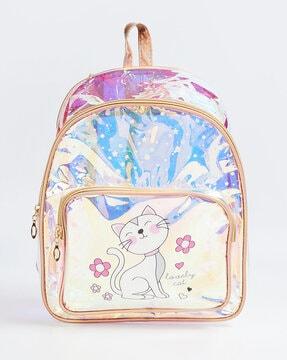 women printed backpack