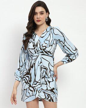 women printed bodycon dress