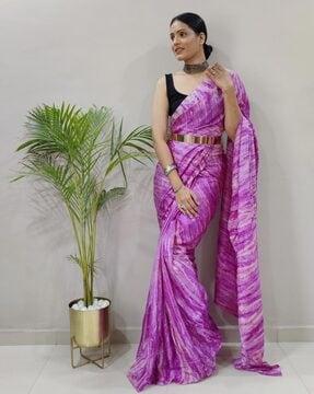 women printed chiffon saree