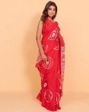 women printed cotton saree