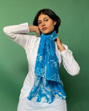 women printed cotton scarf