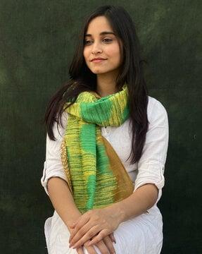 women printed cotton scarf