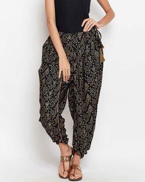 women printed dhoti pants