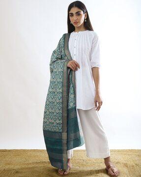 women printed dupatta