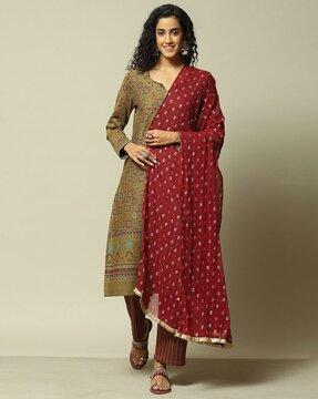 women printed dupatta