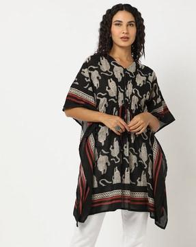 women printed kaftan tunic