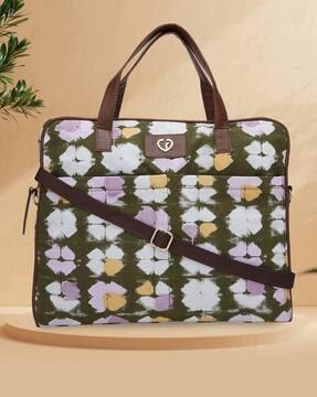 women printed laptop bag