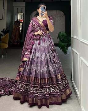 women printed lehenga choli set