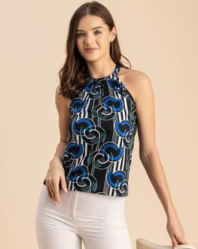 women printed loose fit top