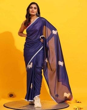 women printed magu silk saree