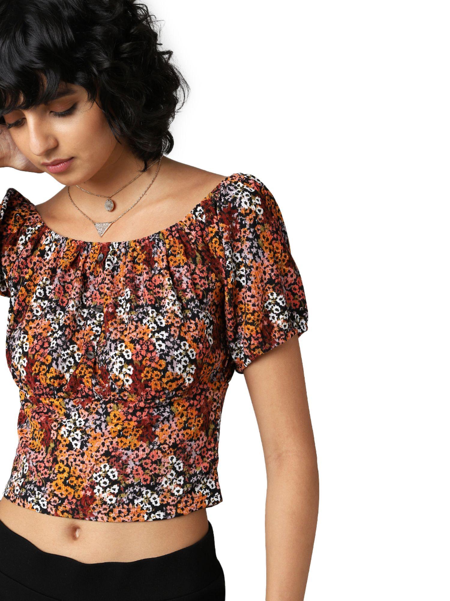 women printed multicolor top