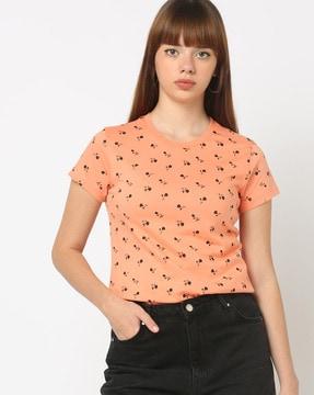 women printed regular fit t-shirt