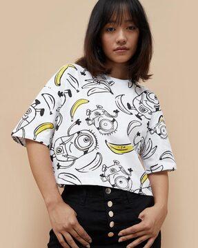 women printed regular fit t-shirt