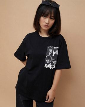 women printed regular fit t-shirt