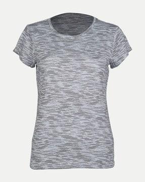 women printed relaxed fit crew-neck t-shirt