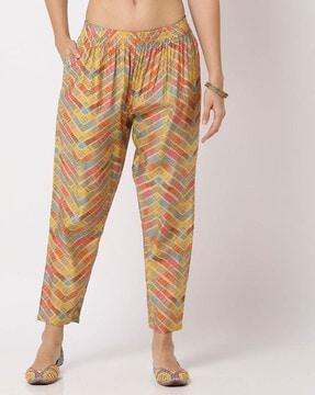 women printed relaxed fit palazzo