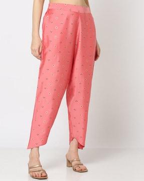 women printed relaxed fit pants